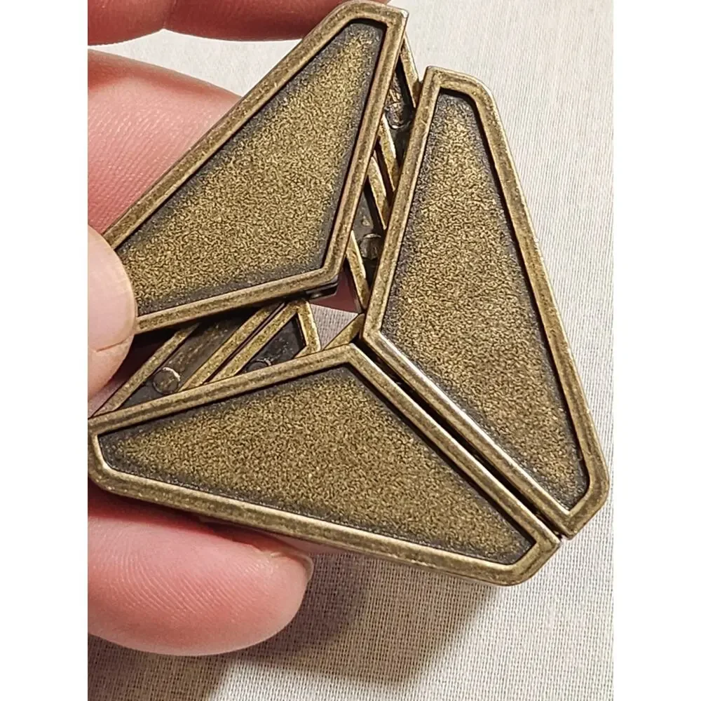 Geometric Shape Magic Toy Zinc Alloy Triangle Model Metal Puzzle Game